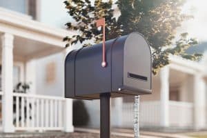 Postbox outside a house