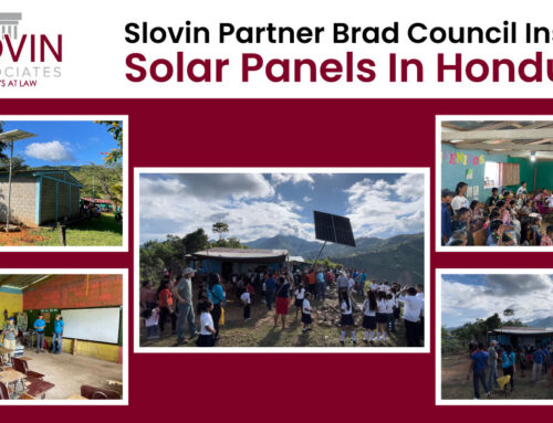 Slovin Partner Brad Council Installs Solar Panels In Honduras